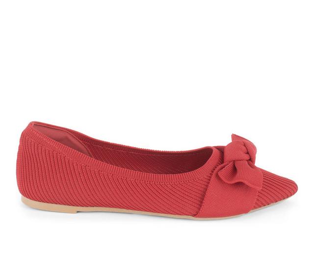 Women's Tahari MONTSERRAT Flats in Red color