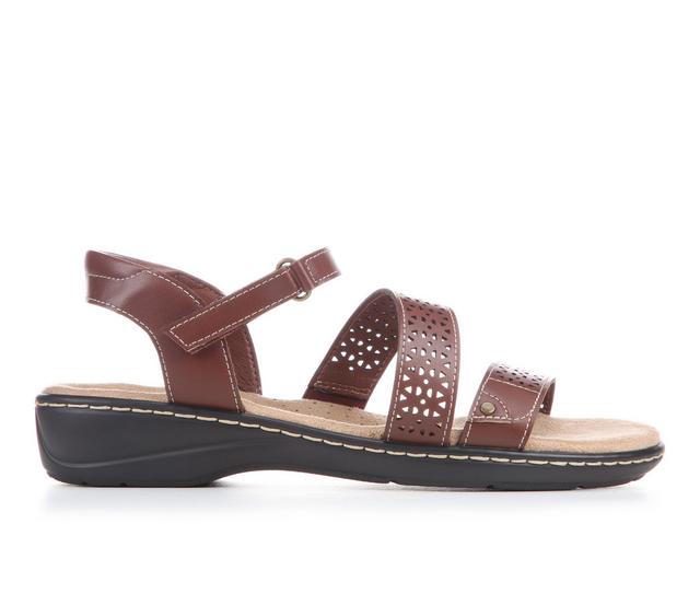 Women's Blue Aura Taren Sandals in Brown color