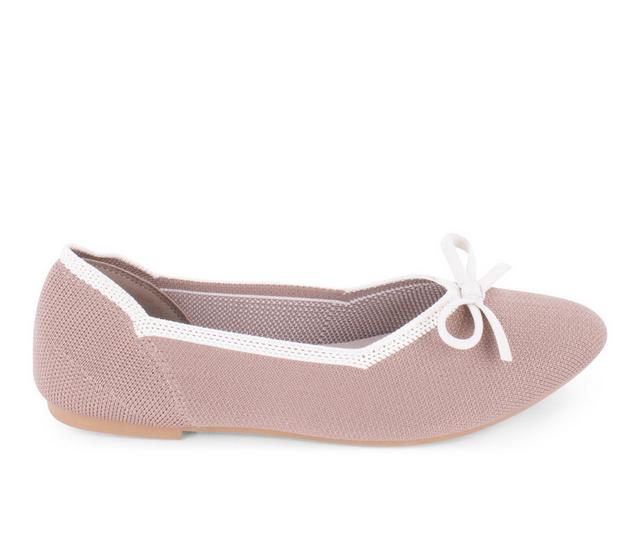 Women's Tahari Tortuga Flats in Coffee/Beige color