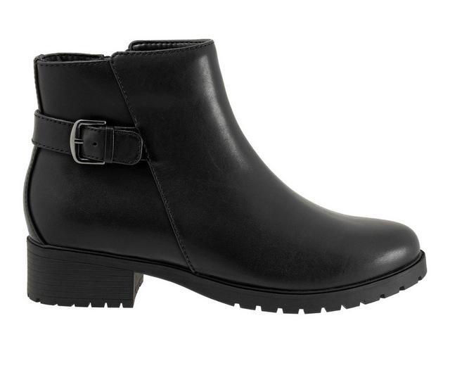 Women's Trotters Marigold Booties in Black color