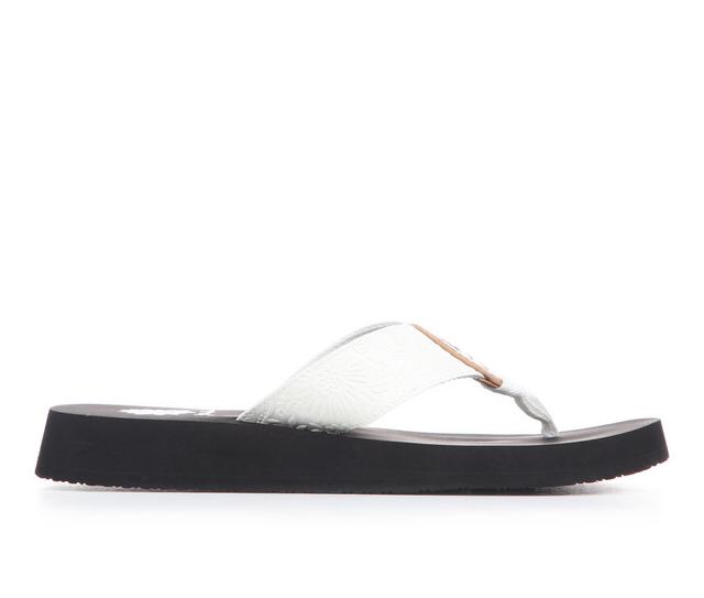 Yellow Box Brinda Flip-Flops in White color