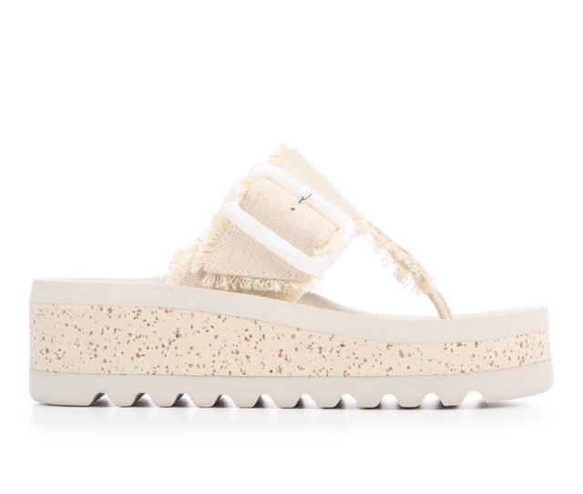 Women's Yellow Box Carlow Platform Sandals in Natural color