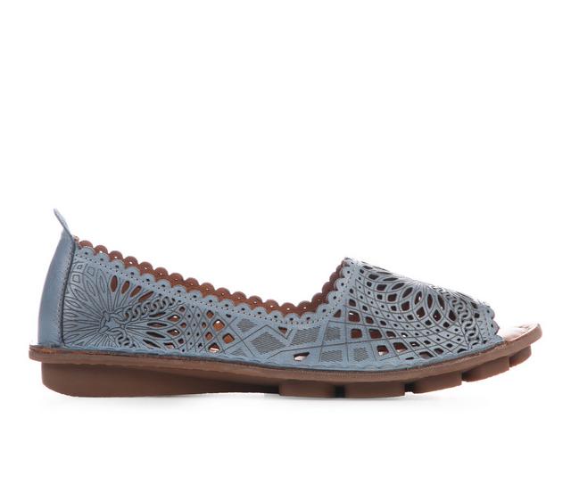 Women's SPRING STEP Brisona Flats in Blue color