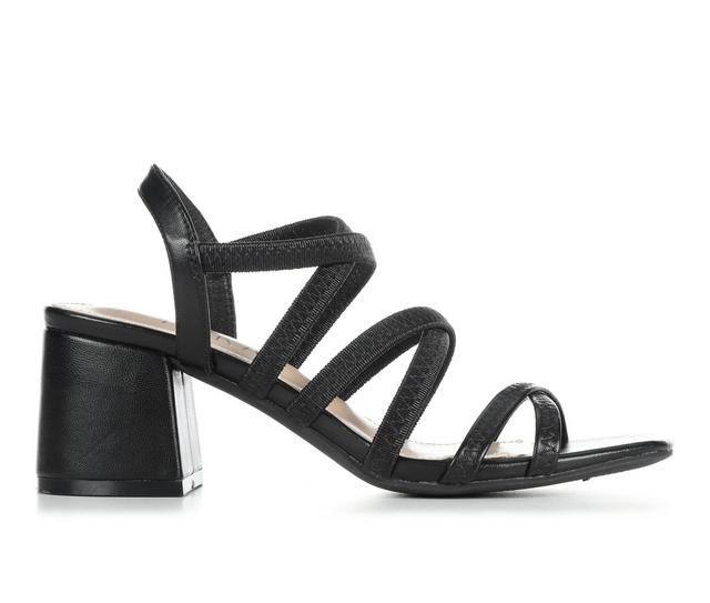 Women's Blue Aura Jenny Dress Sandals in Black color