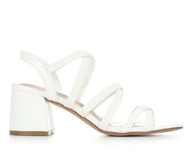 Women's Blue Aura Jenny Dress Sandals in White color