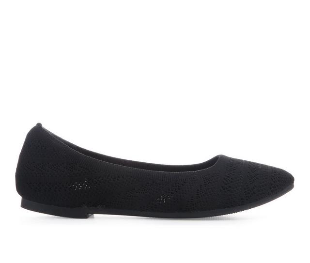 Women's Jellypop Casimir Flats in Black Knitted color