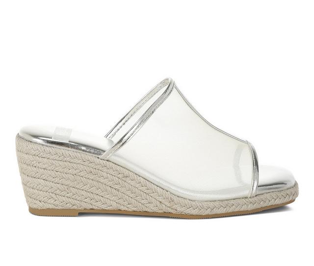 Women's Rag & Co Seraphine Wedges in Silver color