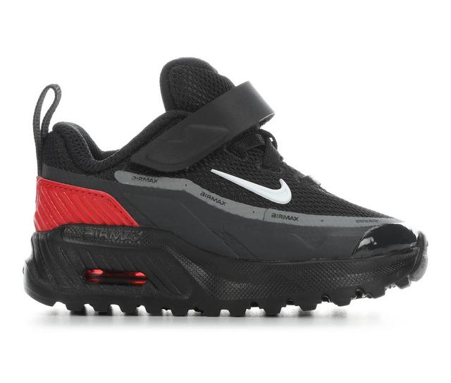 Boys' Nike Infant & Toddler ir Max Bia Running Shoes in Blk/Wht/Red/Ant color