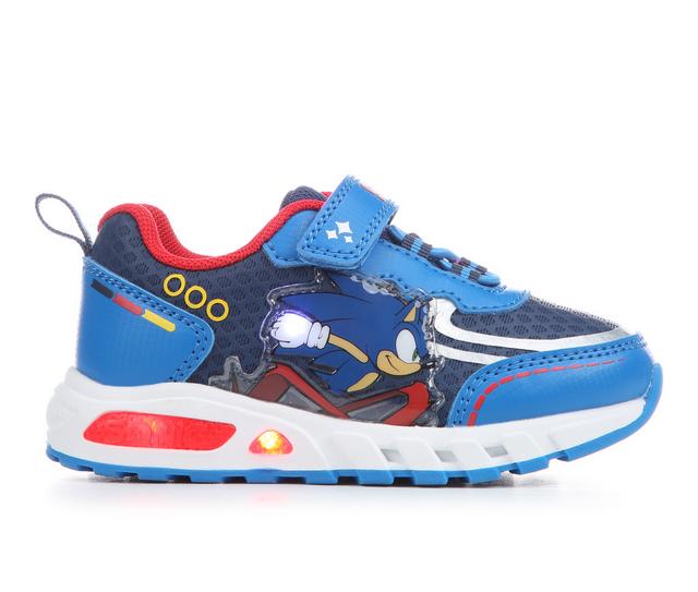 Kids' Nickelodeon Toddler & Little Kid Sonic Lighted Shoes in Blue/Red color