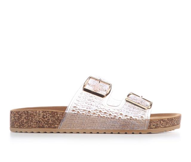 Sugar Bonza Footbed Sandals in Clear Jelly color