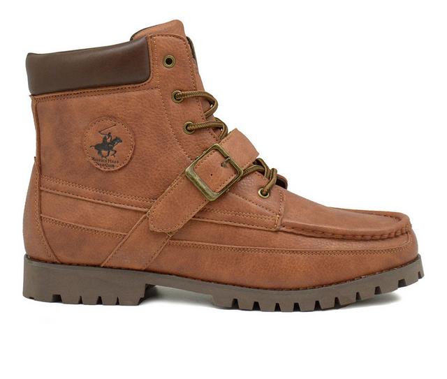 Men's Beverly Hills Polo Club Cowboy Boots in Cognac color