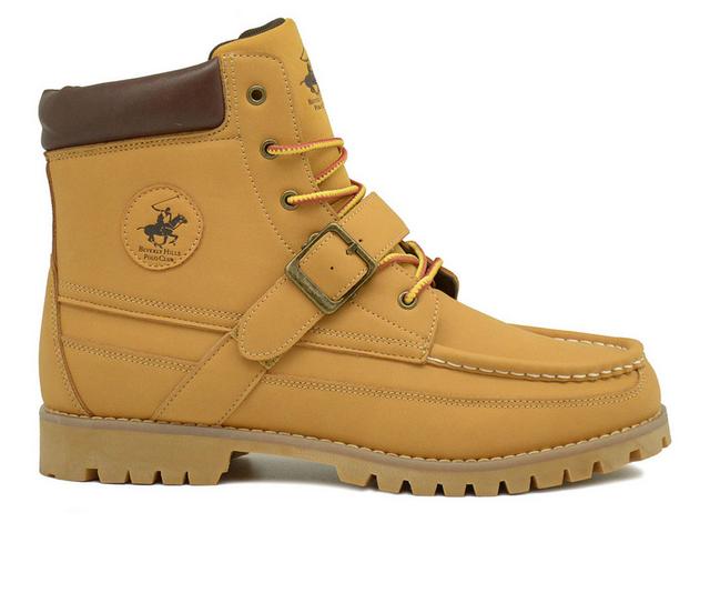 Men's Beverly Hills Polo Club Cowboy Boots in Wheat color