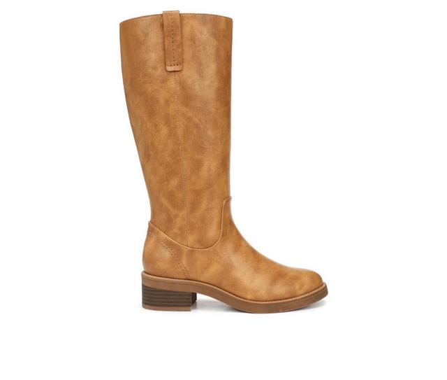 Women's LifeStride Brinley Knee High Boots in Honey Tan color