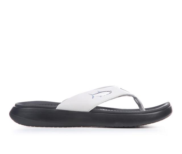 Men's Columbia Boatside Fish Flip Flip-Flops in Grey Ice/Black color