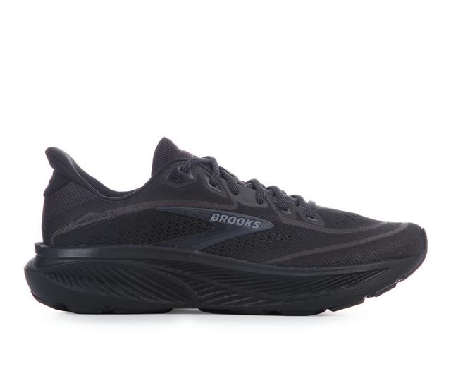 Men's Brooks Ghost 18 Running Shoes in Blk/Blk/Ebony color
