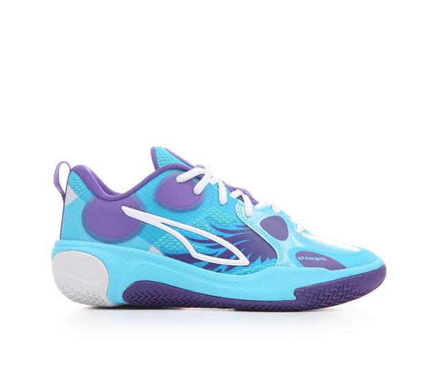 Kids' Puma MB World.01 Jr Basketball Shoes in Blue/Purple color