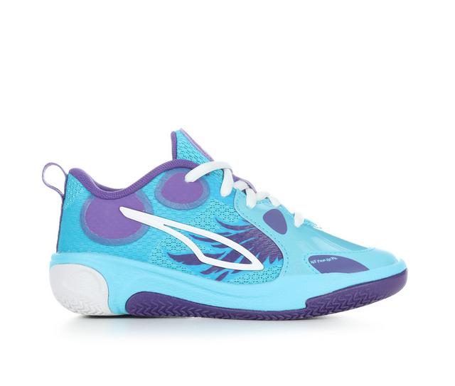 Kids' Puma Little Kid & Big Kid MB World 1.0 Basketball Shoes in Blue/Purple color