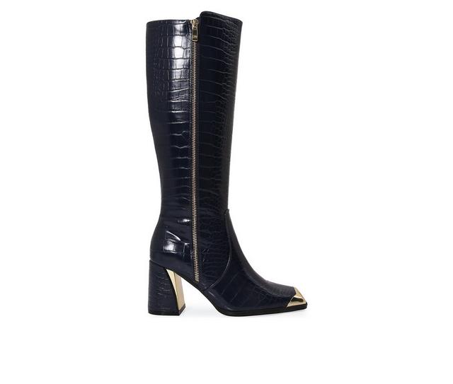 Women's Ninety Union Lux Knee High Boots in Navy color