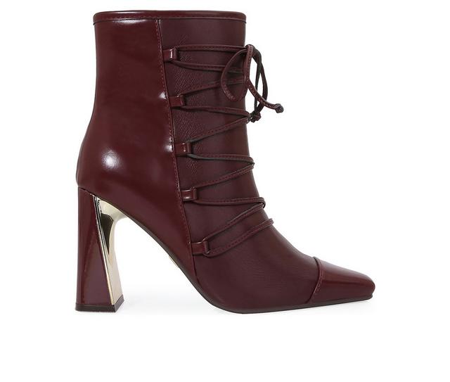 Women's Ninety Union Farah Booties in Burgundy color