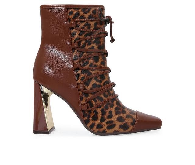 Women's Ninety Union Farah Booties in Leopard color