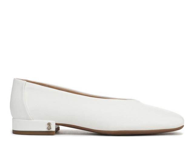 Women's Sam & Libby Gretta Heeled Flat in Soft White color