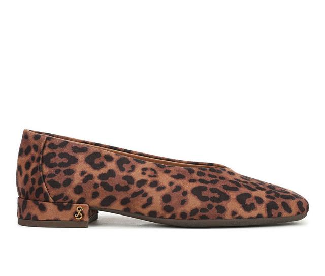 Women's Sam & Libby Gretta Heeled Flat in Ginger Leopard color
