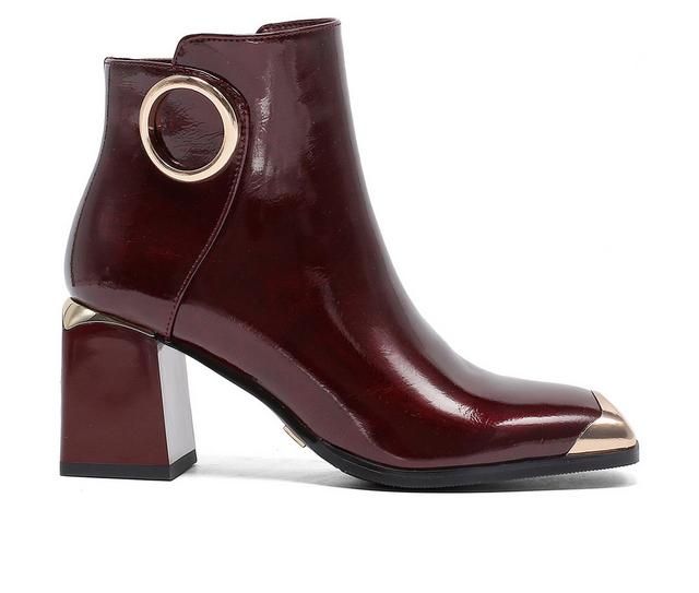 Women's Ninety Union Frisco Booties in Wine color