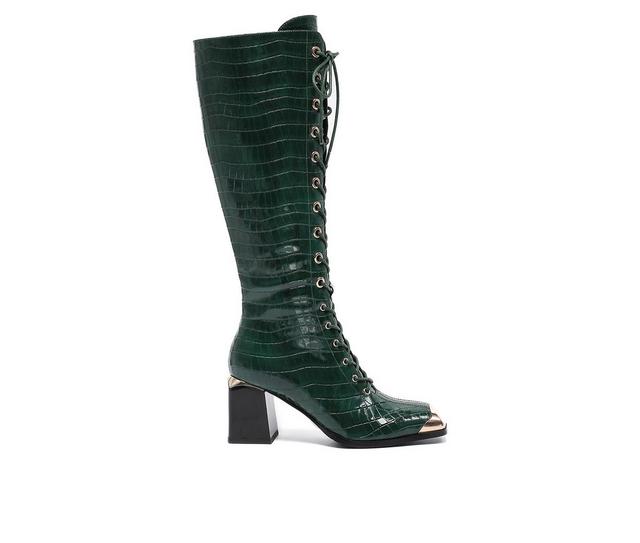 Women's Ninety Union Fuji Knee High Boots in Green color