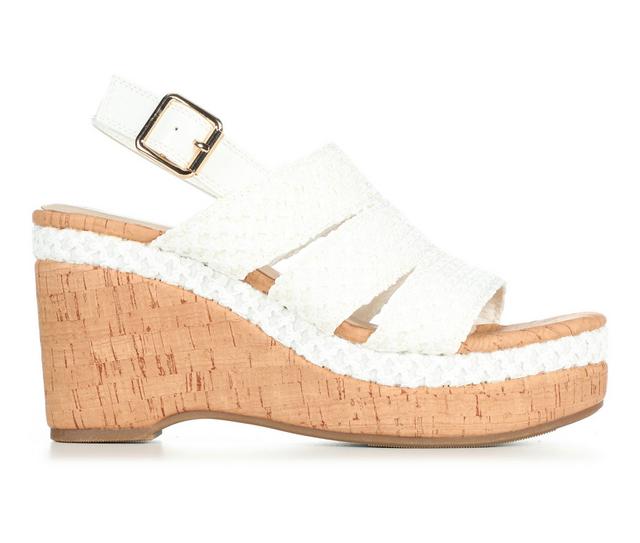 Women's Sugar Mimsie Wedges in White color