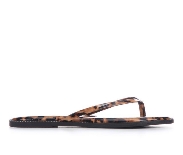 Women's Christina Royale Traycie Flip-Flops in Leopard color