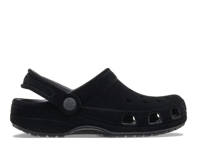 Kids' Crocs Little Kid & Big Kid Classic Velvet Clog in Black color