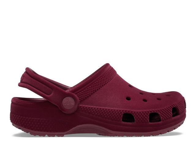 Kids' Crocs Little Kid & Big Kid Classic Velvet Clog in Beetroot color