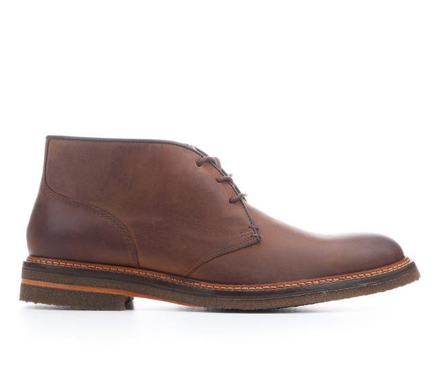 Men's Johnston and Murphy Calder Chukka Boots in Brown Oiled color
