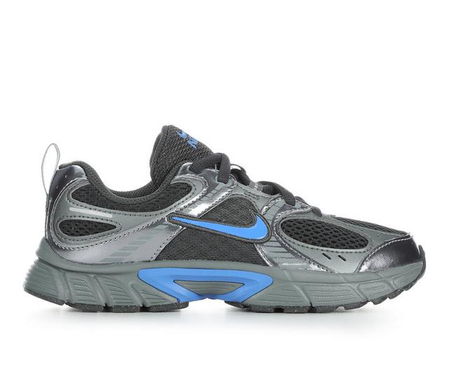 Kids' Nike Little Kid V5 RNR Elastic Running Shoes in Anth/Blu/Mtl/Gr color