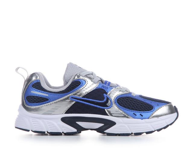 Kids' Nike Little Kid V5 RNR Elastic Running Shoes in Blu/Blu/Rcr Blu color