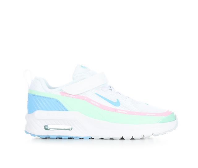 Kids' Nike Little Kid Air Max Bia Running Shoes in Wht/Blue/Grn color
