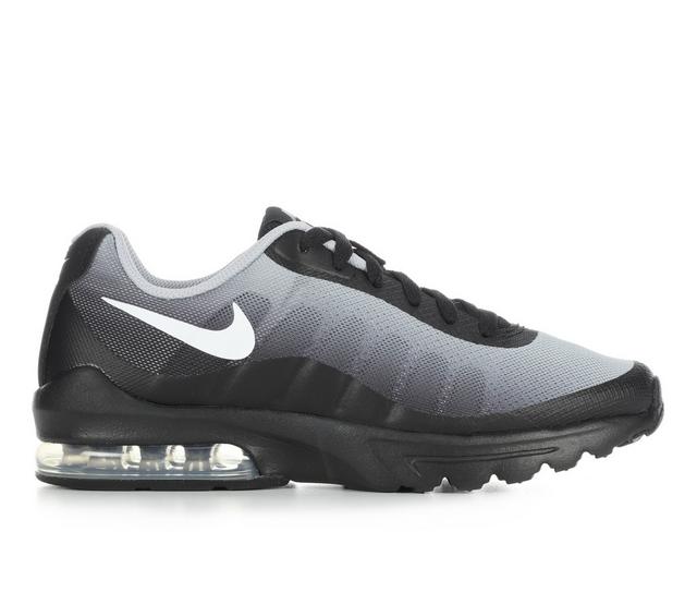 Nike Big Kid Air Max Invigor Print Running Shoes in Black/Wht/Gry color