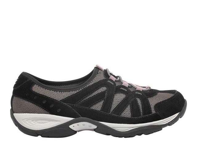 Women's Easy Spirit Explorie Sneakers in Black/Pavement color
