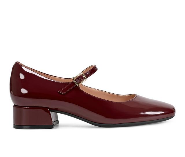 Women's Easy Spirit Janica Pumps in Dark Red Patent color