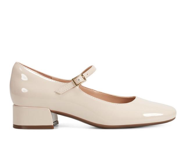 Women's Easy Spirit Janica Pumps in Ivory Patent color