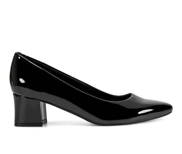 Women's Easy Spirit Nicole Pumps in Black Patent color