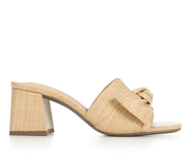 Women's Anne Klein Mikaelia Dress Sandals in Natural Raffia color