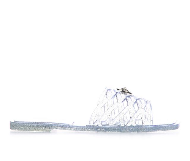 Women's Bebe Adriana Sandals in Silver color