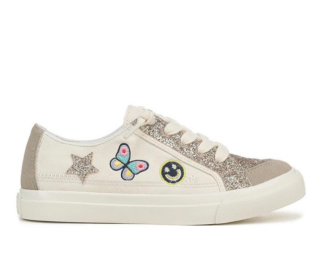Girls' Blowfish Malibu Little Kid & Big Kid Pebble 3-K Sneakers in Cream/Gold color