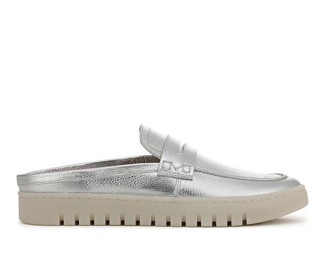 Women's Vionic Uptown Mule 2 Mules in Silver color