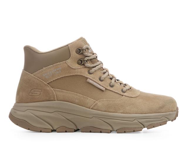 Men's Skechers Work 200348 Slip In Tactical Work Boots in Camel color