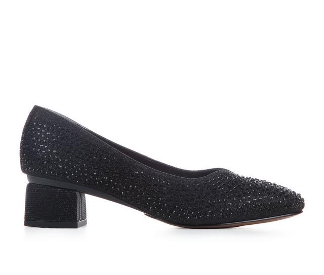 Women's J Renee Bielle Pumps in Black Glitter color