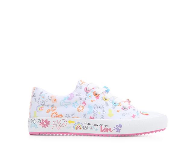 Girls' Blu D'or Little Kid & Big Kid Brianna Sneaker in White/Pastel color