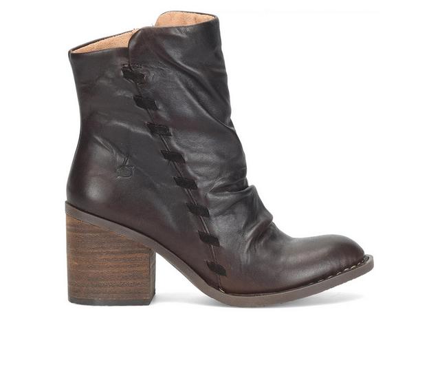 Women's Born Toni Booties in Dark Brown color