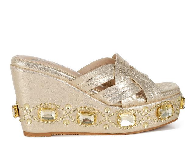 Women's London Rag Blistronic Wedges in Gold color